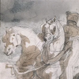 Theodore 1791 1824 Prints: GRICAULT, Thodore (1791-1824). Munition Cart Drawn by Two Horses