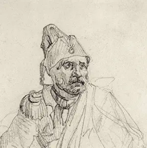 GRICAULT, Thodore (1791-1824). The Return from Russia. beg. 19th c. Detail. Romanticism. Drawing. UNITED STATES OF AMERICA. Chicago. Art Institute of Chicago