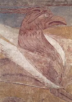 Griffin Prints: Griffin. ca. 1210. Detail. It comes from a room situated in the Treasure Tower of the monastery