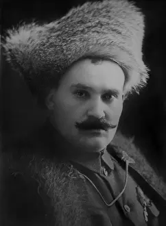 Fur Hat Prints: Grigori Semenoff, was a Cossack military leader in Siberia backed by French