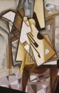 Cubist Prints: GRIS, Juan (1887-1927). Guitar on a Chair
