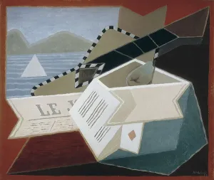 Cubist Prints: GRIS, Juan (1887-1927). Guitar Facing the Sea