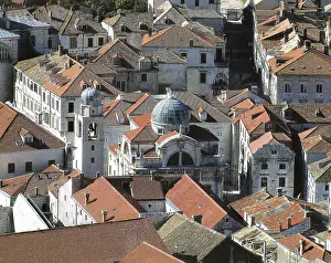 Croatia Prints: GROPELLI, Marino (18th c.). Church of Saint Blaise