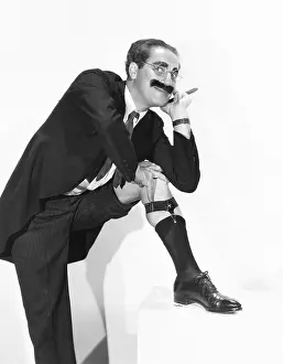 Alluring Prints: Groucho Marx strikes an alluring pose. 1936. (CSU_2015_11_1483)