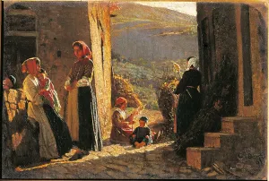 Sunset Prints: Group of Peasant Women, by Cristiano Banti
