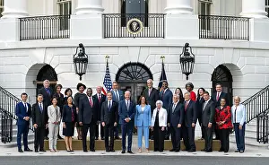 Asian American Prints: Group portrait of President Joseph Bidens Cabinet, July 20, 2021