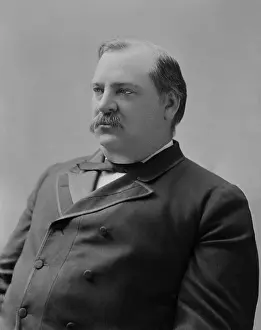 Bourbon Prints: Grover Cleveland, 22nd US President, c. 1885