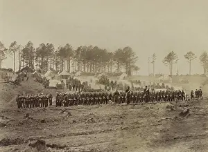 Union Army Prints: Guard mount at Camp of 114th Pennsylvania Volunteer Infantry