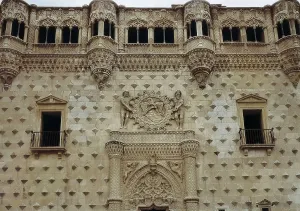 GUAS, Juan (1430-1496). Infantado Palace. SPAIN. Guadalajara. Infantado Palace. Gothic art. Architecture. AISA/Everett Collection**US SALES ONLY**