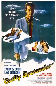 Images Dated 2nd April 2014: GUILTY BYSTANDER, US poster, Zachary Scott (center), 1950