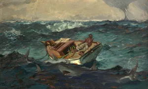 Boats Prints: THE GULF STREAM, by Winslow Homer, 1899, American painting, oil on canvas