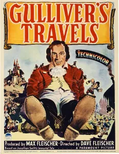 Giant Prints: GULLIVER'S TRAVELS, midget window card, 1939