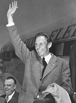 20 29 Years Old Prints: Gunder Hagg, Swedish runner with seven world records
