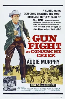 Murphy Prints: GUNFIGHT AT COMANCHE CREEK, top left: Audie Murphy, 1963