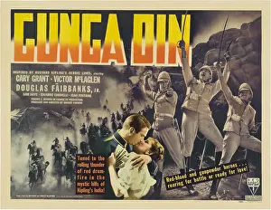 Fontaine Prints: GUNGA DIN, center from left: Douglas Fairbanks