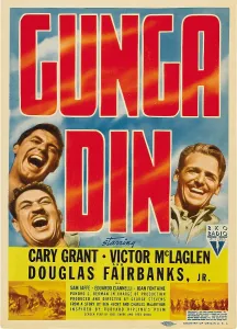 Mclaglen Prints: GUNGA DIN, left from top: Cary Grant