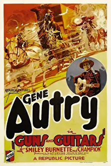 Autry Prints: GUNS AND GUITARS, left: Gene Autry, 1936