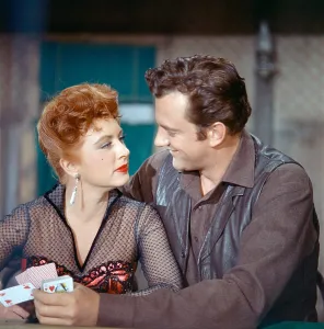Season 6 Prints: GUNSMOKE, from left: Amanda Blake, James Arness, (Season 6, 1960), 1955-1975
