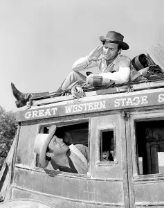 Dennis Prints: GUNSMOKE, from left: James Arness, Dennis Weaver, (ca. 1961), 1955-1975
