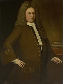 Governor Prints: Gurdon Saltonstall, ca. 1720-25, in portrait by an unknown 18th century artist