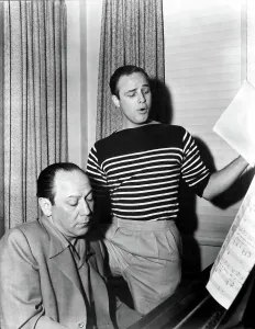Rehearsal Prints: GUYS AND DOLLS, Frank Loesser, Marlon Brando, 1955
