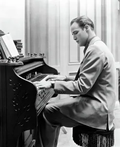 1998 Prints: GUYS AND DOLLS, Marlon Brando, 1955, piano