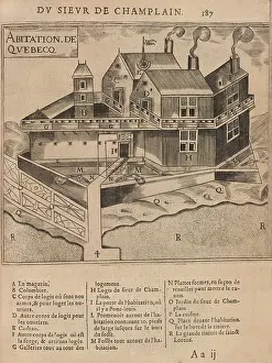 Settlement Prints: The Habitation at Quebec was primarily a warehouse for the French traders of the Compagnie des Marchands