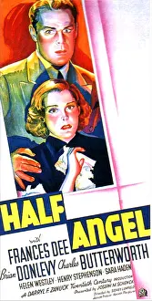 Donlevy Prints: HALF ANGEL, US poster art, from top: Brian Donlevy