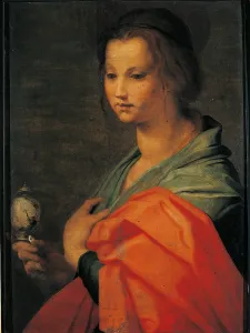 Picture Frame Prints: Half figure of Mary Magdalene, by Andrea DAgnolo known as Andrea del Sarto