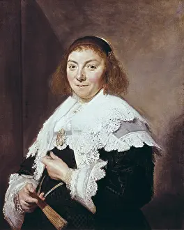 HALS, Frans (1580-1666). Maria Pietersdochter Olycan. 1638. Baroque art. Oil on canvas. BRAZIL. Sao Paulo. Sao Paulo Museum of Art