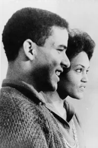 University Prints: Hamilton Holmes and Charlayne Hunter laugh during a news interview after a court order struck down their suspension