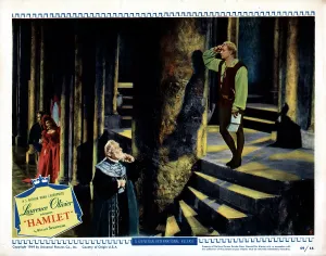 Eileen Prints: HAMLET, from left, Basil Sydney, Eileen Herlie, Felix Aylmer, Laurence Olivier, 1948