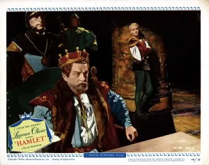 Hamlet Prints: HAMLET, from left, Basil Sydney, Laurence Olivier, 1948