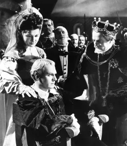 Eileen Prints: HAMLET, from left: Eileen Herlie, Laurence Olivier, Basil Sydney, 1948