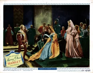 Eileen Prints: HAMLET, from left, Laurence Olivier, Basil Sydney, Eileen Herlie, Jean Simmons, 1948