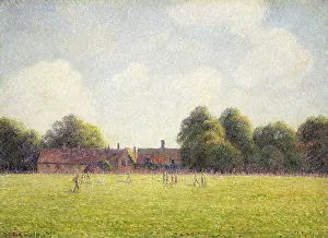 Pissarro Prints: Hampton Court Green, by Camille Pissarro