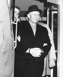 Arrested Prints: Handcuffed Carlo Gambino is led from FBI headquarters on March 23, 1970
