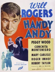 Peggy Prints: HANDY ANDY, top: Will Rogers, center and bottom l-r: Peggy Wood