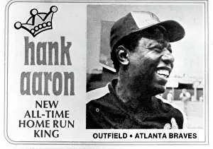 Celebration Prints: Hank Aaron, after record breaking 715th home run for the Atlanta