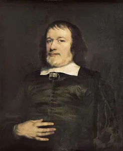 HANNEMAN, Adriaen (1604-1671). Portrait of a Gentleman. ca. 1655. Work attributed. Camb's legacy. Oil on canvas. SPAIN. Barcelona. National Art Museum of Catalonia