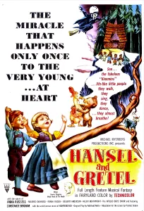 Brother And Sister Prints: HANSEL AND GRETEL, US poster, 1954