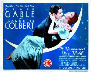 Claudette Prints: IT HAPPENED ONE NIGHT, Clark Gable, Claudette Colbert, 1934