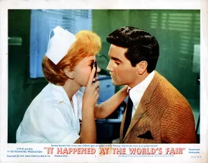Red Hair Prints: IT HAPPENED AT THE WORLD'S FAIR, from left, Joan O'Brien, Elvis Presley, 1963