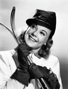 Skis Prints: EVERYTHING HAPPENS AT NIGHT, Sonja Henie