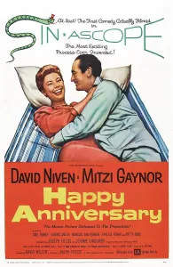 Niven Prints: HAPPY ANNIVERSARY, from left: Mitzi Gaynor, David Niven, 1959