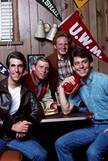 Television Prints: HAPPY DAYS, from left, Henry Winkler