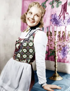 Bavarian Prints: HAPPY LANDING, Sonja Henie, 1938