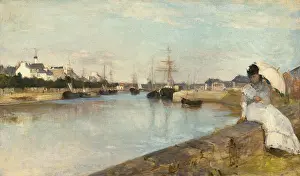 Brittany Prints: The Harbor at Lorient, by Berthe Morisot, 1869, French painting, oil on canvas