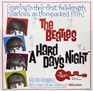 Beatles Prints: A HARD DAY'S NIGHT, The Beatles-left from top: Paul McCartney