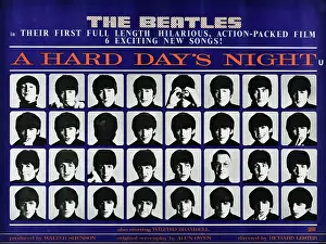 Beatles Prints: A HARD DAY'S NIGHT, British poster